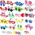 thumbnail image 1 of Gafas de sol de fiesta Junkin Luau Funny Hawaiian Tropical x24, 1 of 7