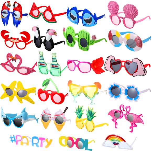 Gafas de sol de fiesta Junkin Luau Funny Hawaiian Tropical x24