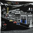 thumbnail image 4 of 35" Black Bend Nighttime Skyline Lumbar Decorative Pillow, 4 of 6