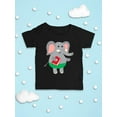 thumbnail image 3 of Elephant Holding A Book T-Shirt Infant -Image by Shutterstock,  24 Months, 3 of 4