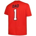 thumbnail image 3 of Men's Profile Red St. Louis Cardinals Big & Tall #1 Dad T-Shirt, 3 of 3