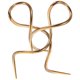 thumbnail image 4 of pendientes de espiral con forma de espiral, hechos a mano, con forma lineal, curva y colgante., 4 of 6