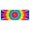 Rainbow Tie Dye, variant on Colorful Tie Dye Mandala Pattern Kitchen Rug Mat,Kitchen Runner Rugs Non Skid Washable,Decorative Kitchen Floor Mats for Kitchen,Sink,Laundry,17"X47"