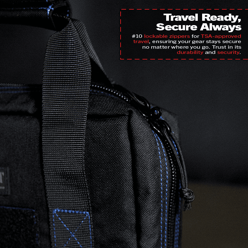 DDT Viper Padded Double Pistol Case, Color Blueline