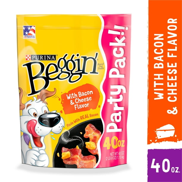 Purina Beggin' Strips Real Meat Dog Training Treats, Bacon & Cheese