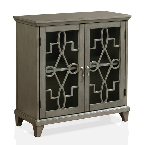 Furniture of America Amaud 2-Door Hallway Cabinet, Gray