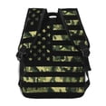 thumbnail image 4 of Easygdp American Flag Camo Mochila Ergonómica Versátil para Laptop - Múltiples Bolsillos, Correas Ajustables, Unisex para Escuela, Viajes y Actividades al Aire Libre-One Size, 4 of 5