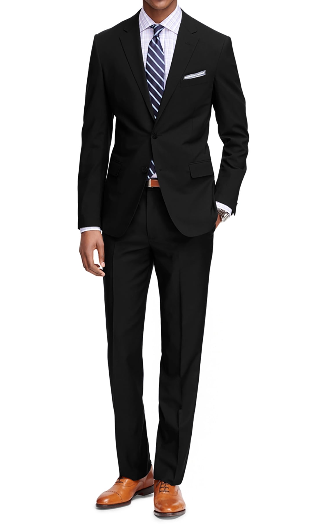 Men’s Formal classic Fit 2 piece Suit two button solid color Jacket pants PR02 