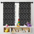 thumbnail image 5 of Blackout Kids Curtains,Black Gothic Skull Cat Pattern Childrens Insulated Curtains Set Of 2,Bedroom Essentials,Toddler Room Decor 42x54in(106x137cm), 5 of 5