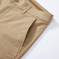 thumbnail image 6 of bossini Men's Mid-Waist Woven Shorts Straight Twill Finished Regular-fit Cargo Shorts, 34, 6 of 11