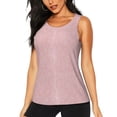 thumbnail image 2 of Uemuo Stripes Pattern Workout Tank Tops for Women Breathable Moisture-wicking tank top Sleeveless Running Loose Fit Yoga Tops Active Shirts Sports Gym Exercise, 2 of 9