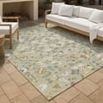 thumbnail image 3 of Addison Rugs Chantille Indoor/Outdoor Traditional Global Celery Machine Washable Rectangle Rug, 5' x 7'6", 3 of 8