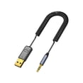 thumbnail image 3 of Seitruly Adaptador auxiliar para coche compatible con Bluetooth V5.0, receptor de de sonido de Audio, conector de 3,5mm, Cable de extensión de Cables de audio/vídeo, 3 of 8