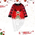 thumbnail image 1 of Conjuntos de pijamas a juego para la familia, camisetas con estampado de alce navideño de manga larga y pantalones con estampado a cuadros, ropa de dormir para el hogar de otoño, ropa de Navidad, 1 of 5