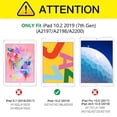 thumbnail image 2 of For iPad 10.2 2019 Case,iPad 7th Generation Case with Pencil Holder Kickstand Shockproof Three Layer Heavy Duty Protective Cover with Tempered Glass Screen Protector -Blue, 2 of 11