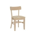 thumbnail image 6 of Linon Gourley Wood Dining Side Accent Chair, Set of 2, Unfinished, 6 of 11