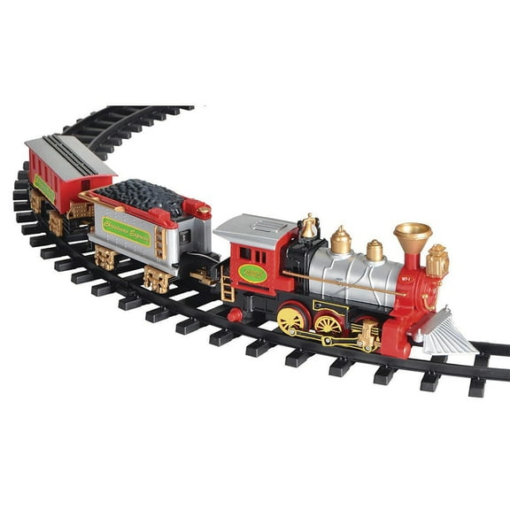 Seasonal Visions Christmas Tree Train Set Decoration - 35 in - Red