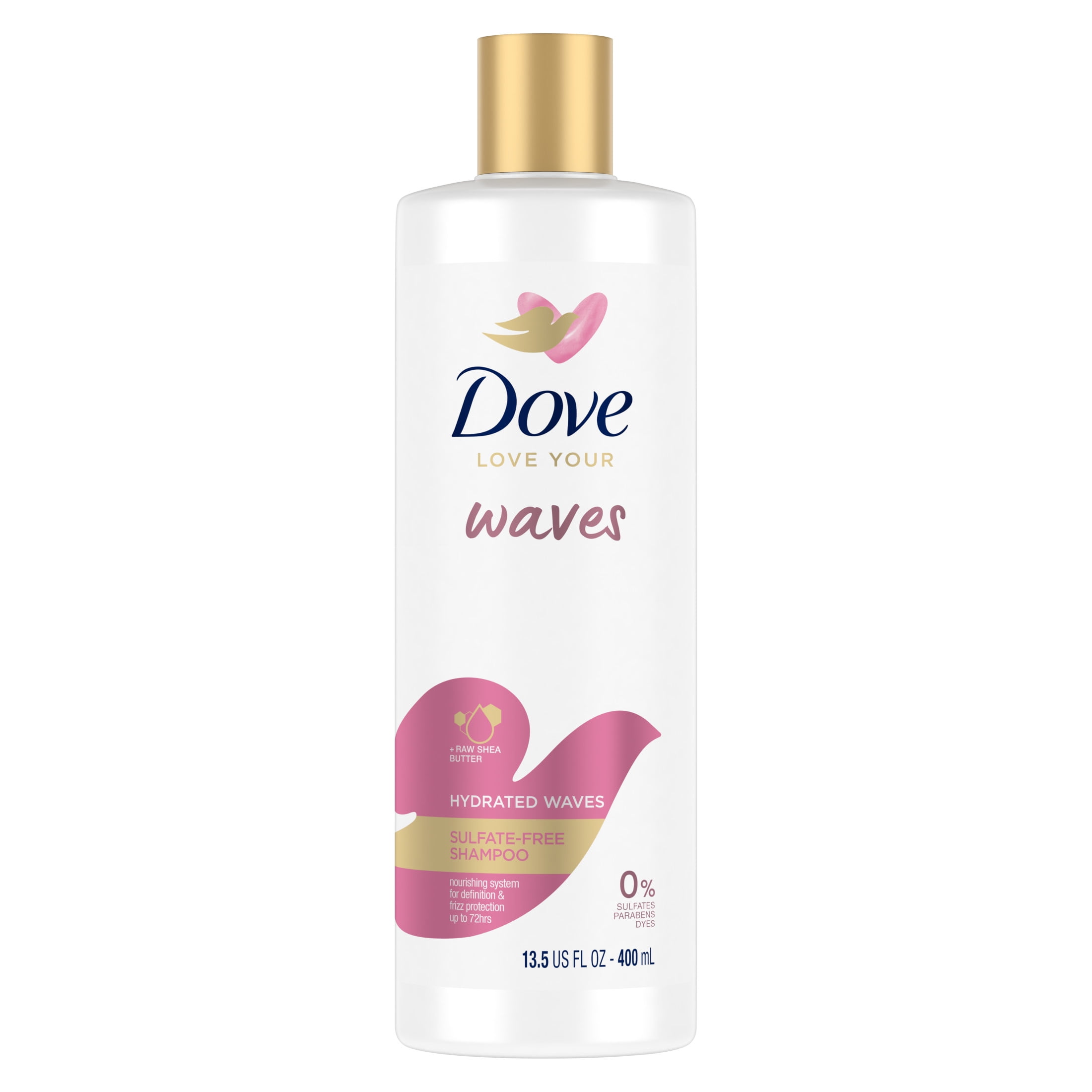 Dove Love Your Waves SulfateFree Shampoo Hydrated Waves, 13.5 oz