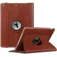 thumbnail image 1 of Funda giratoria Fintie para iPad de 9ª, 8ª y 7ª generación de 10,2 pulgadas, color marrón, 1 of 9