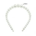 thumbnail image 2 of relayinert Bandeau Perle Exquise Réglable Résistant à l'Usure Accessoires de Coiffure Chic Universel Cadeaux de la Saint-Valentin Diadèmes pour Femmes 18mm,3 Grandes Perles, 2 of 8