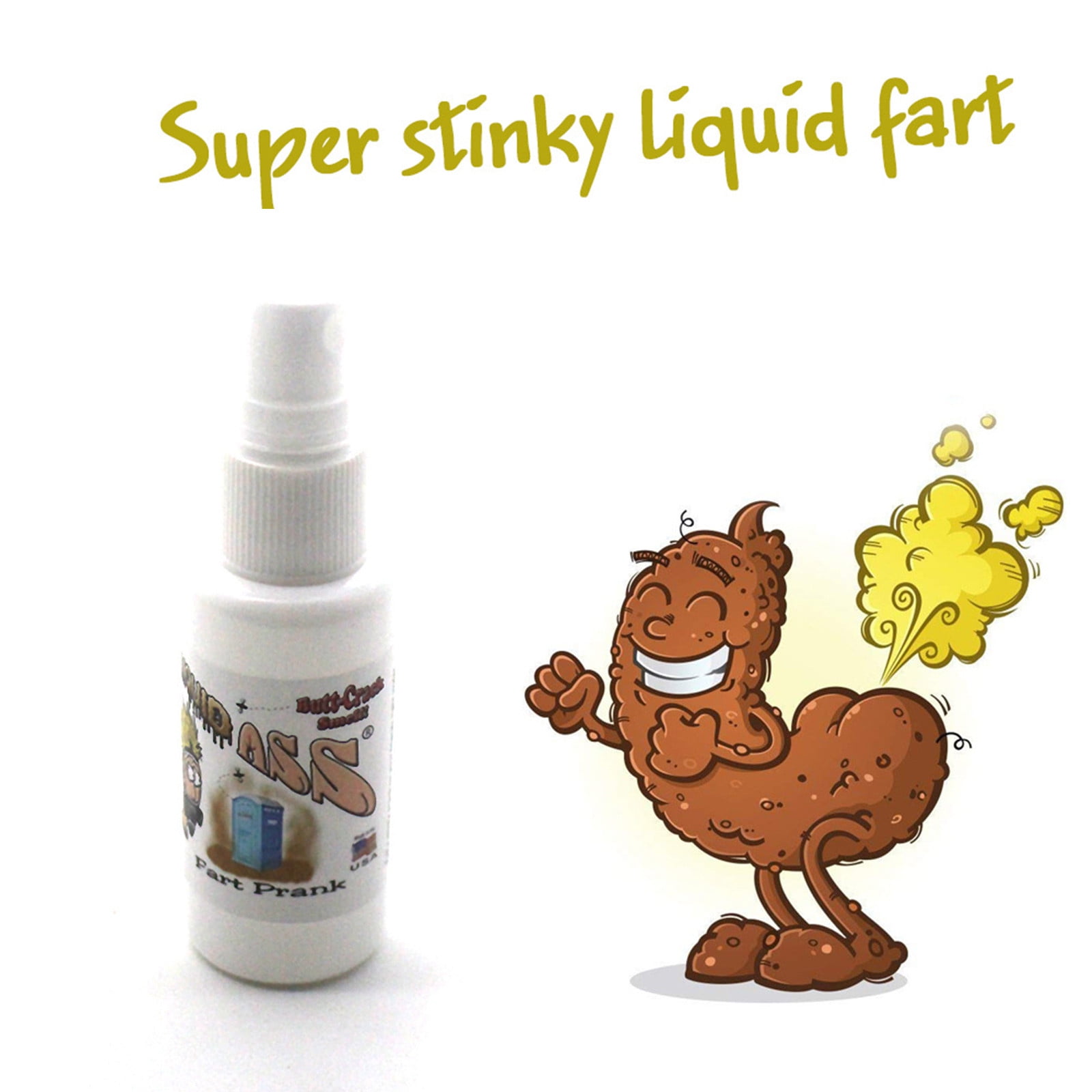 4 Pack - Stinky Ass Fart Spray Prank -Smells Like Ass Spray, Gross - Funny  - Ultra Strong - Super Stinky Prank Spray - Better Than Stink Bombs