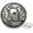 Antique Silver, variant on Skull Concho Screw Back Lucky Leaf Leathercraft Wallet Decoration 1-3/8 Inch 2 Pcs CHS99 (Bronze)