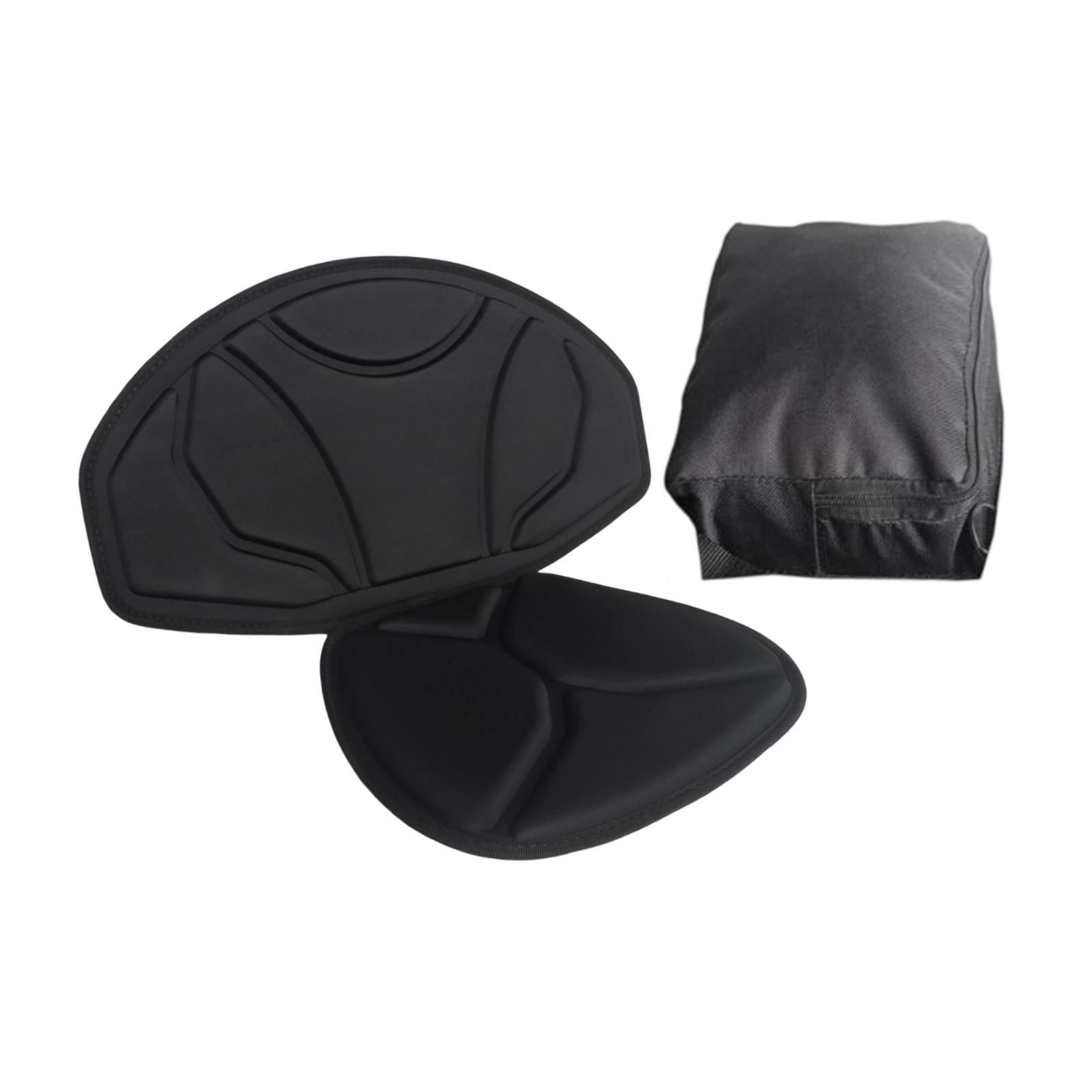 funtasica Kayak Seat Cushion Paddle Board Seat Accessories Padded with Back Support Adjustable for Drifting Water Sports Boat Canoeing With Bag
