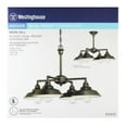 thumbnail image 4 of Westinghouse 6343300 Iron Hill Four-Light Indoor Convertible Chandelier/Semi-Flush Ceiling Fixture, Oil Rubbed Bronze Finish with Highlights, 4 of 5