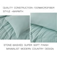 thumbnail image 5 of Chezmoi Collection Rory Aqua Comforter Set Queen Size 3-Piece Fluffy Soft Lightweight Bedding Triangle Quilted Stone-Washed Microfiber Comforter Set for All Season, 5 of 9