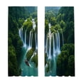 thumbnail image 2 of EGNMCR Trendy Printed Patterns With A Strong Decorative Look Light Blocking Curtains For Dorm Rooms Polyester Curtains, 2 of 6