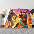 thumbnail image 4 of Lsque Scooby-Doo Print Flannel Throw Blanket, Ultra-soft Blanket for Bed, Couch, Car, Hypoallergenic Anti-pilling blanket-60"x50", 4 of 8