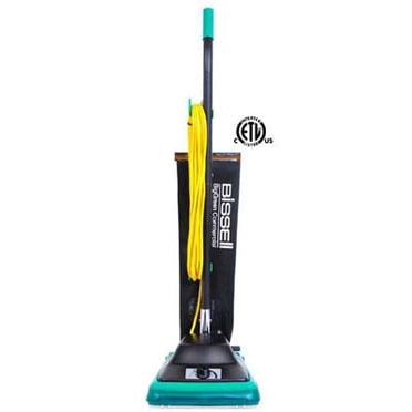 Bissell Big Green Commercial BG100 Pro Tough Upright Vacuum with Straight Handle, 870W, 12" Vacuum Width