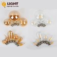 thumbnail image 2 of Bombilla de filamento LED Retro Edison, E27, E14, B22, 4W, 6W, 8W, AC220V, C35, G45, A60, ST64, G80, G95, G125, luz de vela Retro, 2 unidades, 2 of 4