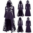 thumbnail image 2 of LYXSSBYX Long Sleeve Dresses for Women Women Loose Tops Sweater Large Size Coat Retro Dress Hooded Elasticity, 2 of 7