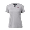 thumbnail image 2 of Women's Cutter & Buck Heather Gray New Mexico State Aggies Forge Stretch Blade V-Neck Top, 2 of 3