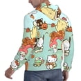 thumbnail image 4 of Lsque Sanrio Pattern Casual Men's Hoodie,Hooded Sweatshirt with Kangaroo Pocket,Pullover Hoodie-4X-Large, 4 of 8