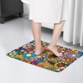 thumbnail image 4 of Pioneer Flower Floral Print Flannel Non Slip Door Rugs,Washable Door Mats Indoor,Decorative Door Mats,Dirt-Resistant and Absorbent Doormat for Entrance,Bedroom,Kitchen,Bathroom,23.5"x16", 4 of 5