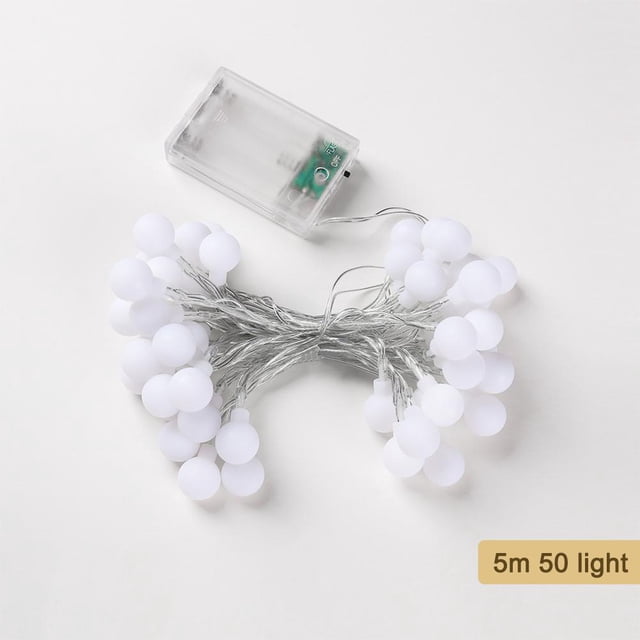 Bombillas LED luces de cadena jardín al aire libre impermeable bola cadena de la lámpara de decoración