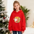 thumbnail image 4 of Long Sleeve Top, Christmas Printed Hooded Pullover, 4 of 6