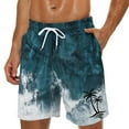 thumbnail image 2 of NOLDARES Men's Sportwear Swim Trunks Quick Dry Board Shorts with Lining(Light Blue,3XL), 2 of 4