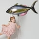 thumbnail image 3 of 10 globos inflables de peces: papel de aluminio con diseño realista de atún en 3D. Decoraciones para fiestas de cumpleaños con temática de pesca. Artículos para fiestas de verano en la piscina., 3 of 4