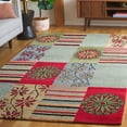 thumbnail image 3 of SAFAVIEH Soho Vivid Geometric Area Rug, Multi, 6' x 6' Square, 3 of 14