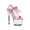 Pink, variant on 709-ZAHRA, 7" Feather And Rhinestone Sandal