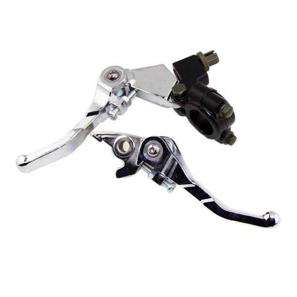Palanca De De Embrague Plegable Universal De Aluminio CNC De 7/8 Pulgadas, Izquierda A Derecha Para Motocicletas 110125 Cc SSR Dirt Bike - Plate Sharpla Palanca de freno de embrague