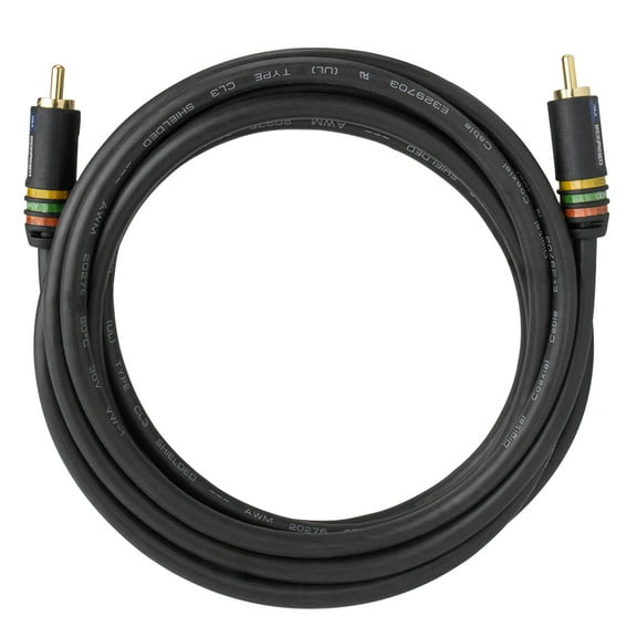 ELE11003M Element-Hz™ Universal Single RCA Cable (3 Meters / 9.84ft, Black)