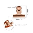 thumbnail image 2 of Uxcell Push Pin Clips Metal Thumb Tacks with Clip for Office, Rose Gold 30 Pack, 2 of 5