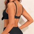 thumbnail image 6 of Sentmoon Bikini Tops for Women Curvy Bathing Suits with Built in Bra Tummy Control Push Up Plus Size Spaghetti Strap Women Swimsuits Summer Beach Day Essentials, 6 of 6