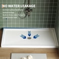 thumbnail image 4 of Shower Base Pan 60x32 Inch - Slip-Resistant Center Drain, White for Bathroom, 4 of 8
