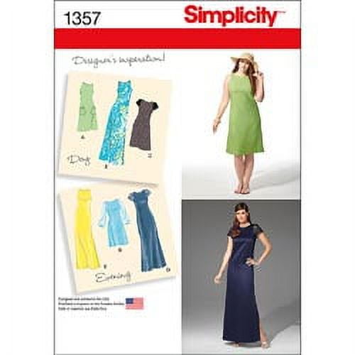 Simplicity Misses' Size 10-18 Dresses Pattern, 1 Each