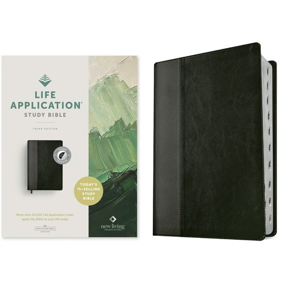 NLT Life Application Study Bible, Third Edition (Leatherlike, Black/Onyx, Indexed, Red Letter), (Hardcover)